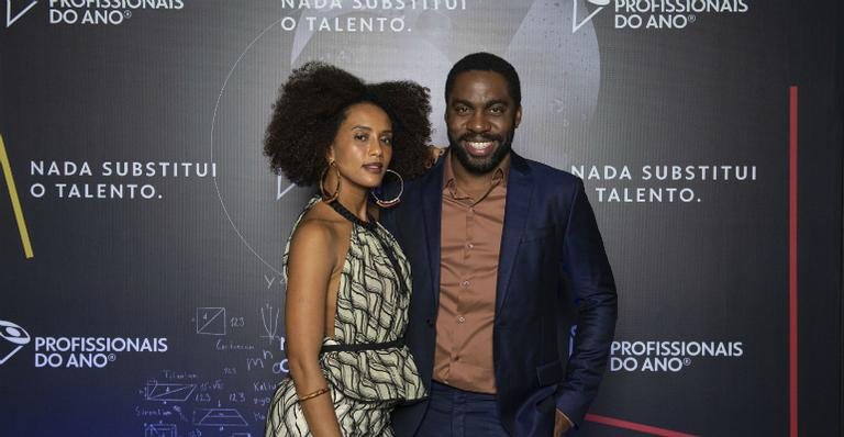 Taís Araujo e Lázaro Ramos em evento 'Profissionais do Ano' - Fabio Rocha/Globo