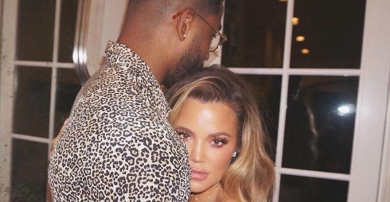 Khloé Kardashian e Tristan Thompson durante festa de aniversário de Koko, em 2017 - Foto/Instagram