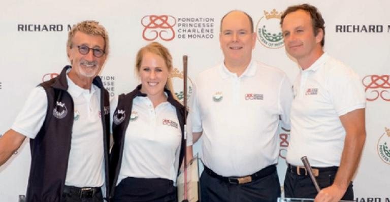 Eddie Jordan, Caroline Mohr, Albert II e Ilya Meliya - Arnold Jerock via Getty Images