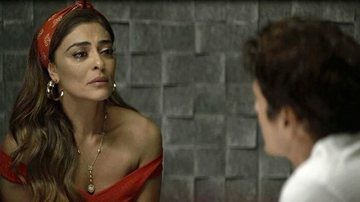 Maria da Paz (Juliana Paes) visita Régis (Reynaldo Gianecchini) na cadeia - Reprodução/TV Globo