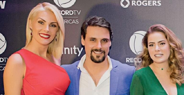 Ana Hickmann, Felipe Cunha e Rayanne Morais - RecordTV