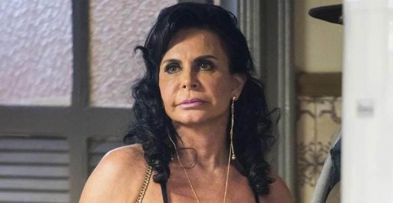 Gretchen como Gina, em A Dona do Pedaço - Globo/João Miguel Junior