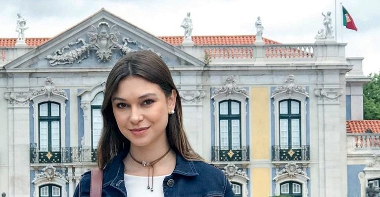 Day Mesquita no Palácio de Queluz, em Sintra - Arquivo pessoal