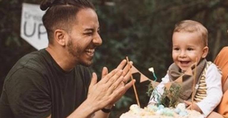 Filho de Júnior Lima rouba a cena ao comemorar aniversário de 1 ano, em 2018 - Foto/Instagram