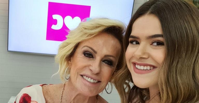 Ana Maria Braga e Maisa nos bastidores do Mais Você - Twitter