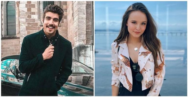 Caio Castro e Larissa Manoela se encontram na Globo - Reprodução/Instagram