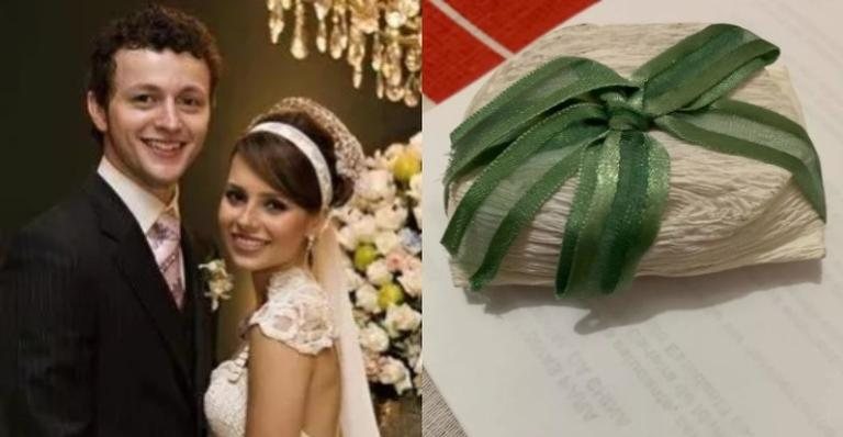 Fã vende suposto bem-casado do casamento de Sandy e Lucas Lima - Reprodução