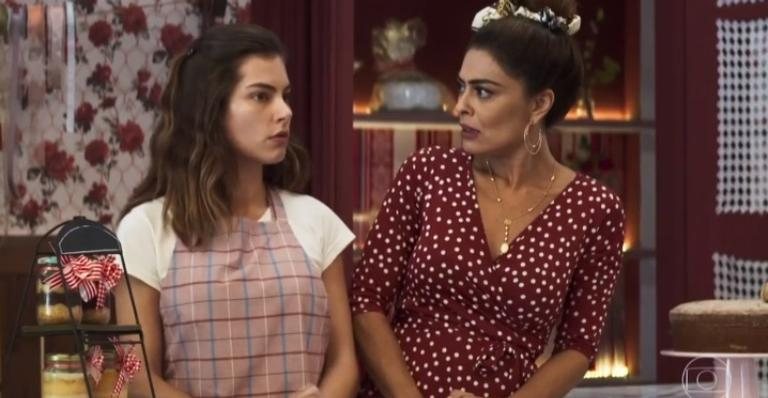 Joana (Bruna Hamú) e Maria da Paz (Juliana Paes) - Reprodução/TV Globo