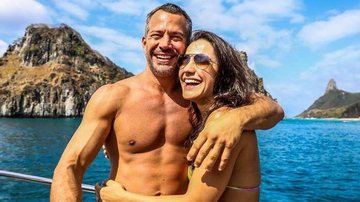 Malvino Salvador e a esposa Kyra Gracie em Noronha - @neuronha