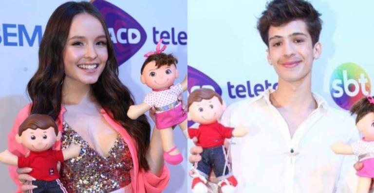 Larissa Manoela e João Guilherme no Teleton 2019 - Samuel Chaves/Brazil News