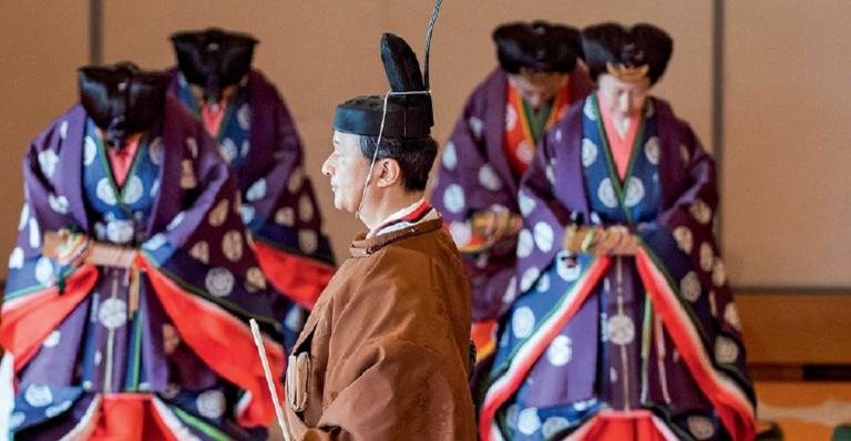 Imperador Naruhito durante a cerimônia - Chris Jackson/Getty Images