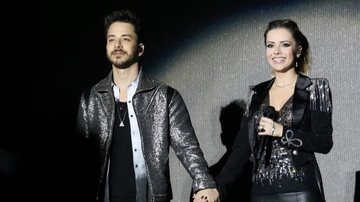 Sandy e Junior durante o primeiro show da turnê Nossa História, em São Paulo - Foto/AG News Manuela Scarpa