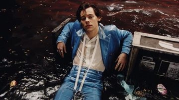 Harry Styles durante a gravação de Meet Me In The Hallway - Foto/Divulgação