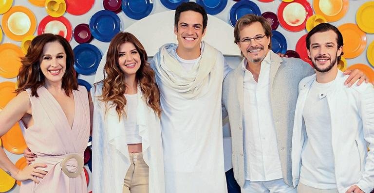 Claudia Raia, Mariana Santos, Mateus Solano, Edson Celulari e Jayme Matarazzo - Reginaldo Teixeira/TV Globo