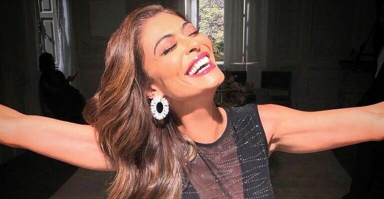 Juliana Paes surge com barriga de grávida no camarim - Reprodução/Instagram