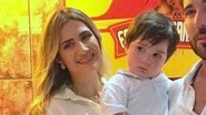 Jéssica Costa, Noah e Sandro Pedroso no aniversário da criança - AgNews