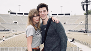 Taylor Swift e Shawn Mendes durante os bastidores da ''Reputation Stadium Tour'' - Foto/Instagram