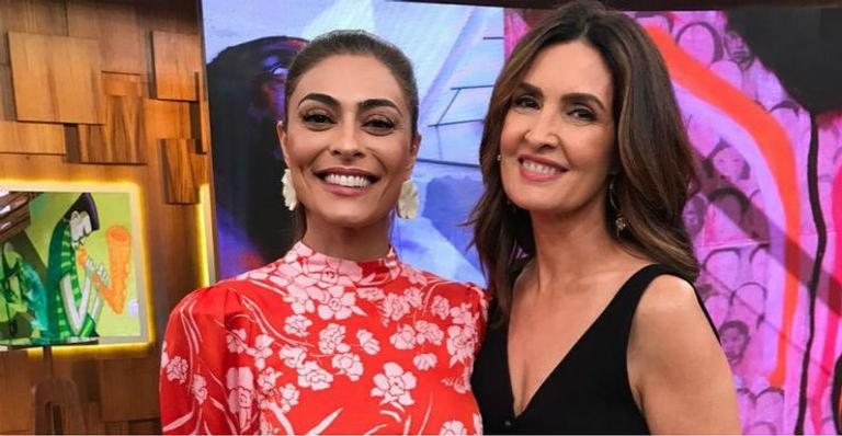 Global recebeu Juliana Paes no seu programa e falou da novela - Divulgação/TV Globo