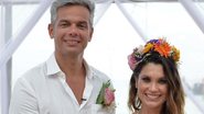 Otaviano Costa e Flávia Alessandra em seu terceiro casamento - Reprodução/YouTube