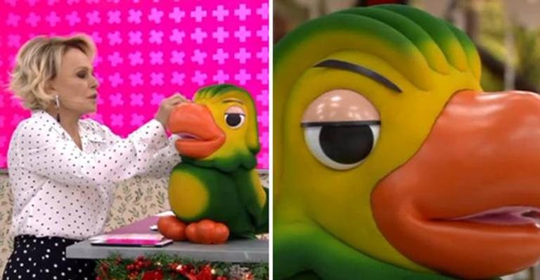 Apresentadora brincou com o seu mascote no matinal da Globo - Divulgação/TV Globo