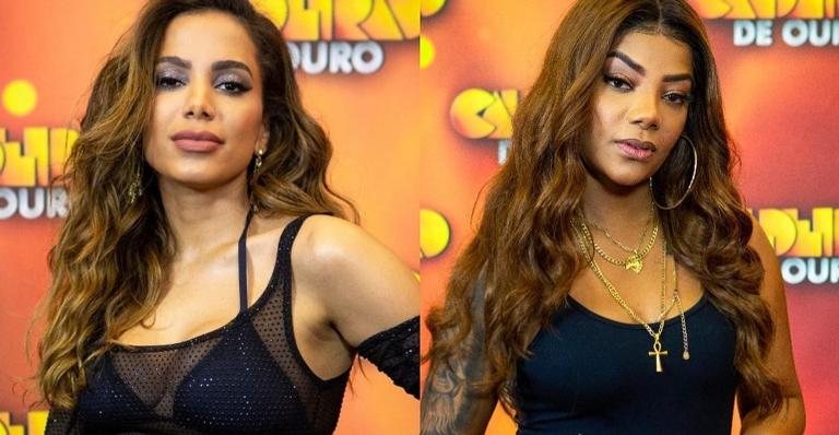 Anitta e Ludmilla posam juntas nos bastidores de gravações - Isabella Pinheiro/Gshow