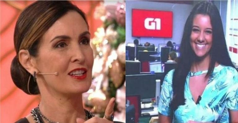 Apresentadora interagiu com sobrinha do ex-marido William Bonner - Divulgação/TV Globo