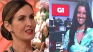 Apresentadora interagiu com sobrinha do ex-marido William Bonner - Divulgação/TV Globo