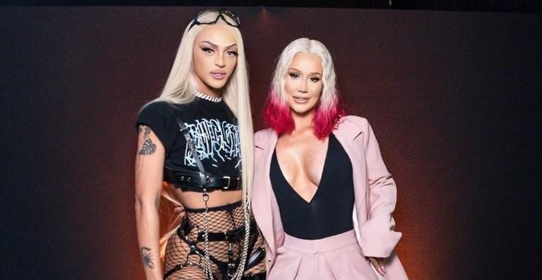 Iggy Azalea e Pabllo Vittar se encontram nos bastidores de show em São Paulo - Foto/Instagram