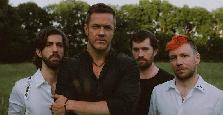 Imagine Dragons durante a gravação do álbum ''Origins'' - Foto/Divulgação