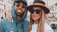 Gabigol faz sinal na barriga para Rafaella durante jogo - Instagram/Reprodução