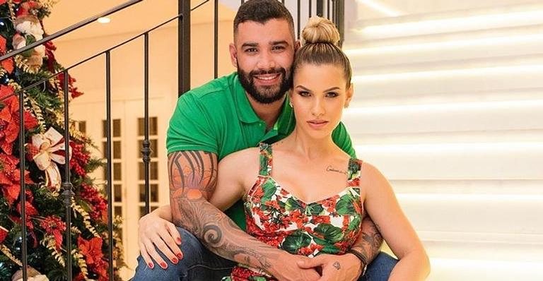 Gusttavo Lima e Andressa Suita combinam look de Natal com os filhos - Reprodução/Instagram