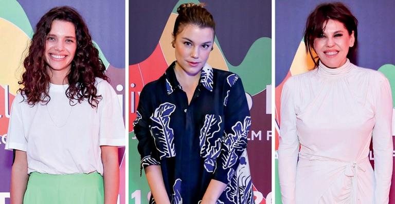 Bruna Linzmeyer, Alice Wegmann e Bárbara Paz em cerimônia de premiação - Cadu Pilotto; AgNews; Brazil News; Marcos Ramos