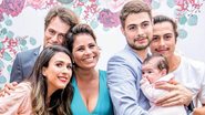 Os noivos, João Vitti e Valéria, com a nora Tatá Werneck, os filhos Rafael e Francisco, e a pequena Clara Maria - Bill Vianna e Eduardo Braga