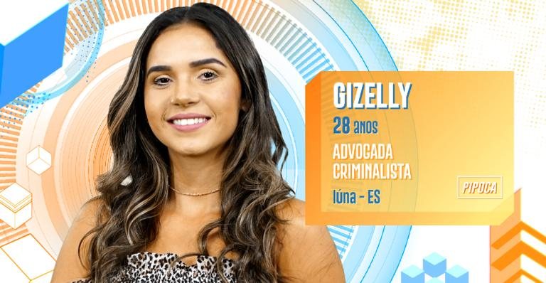 Gizelly, advogada confirmada no Big Brother Brasil - Divulgação/TV Globo