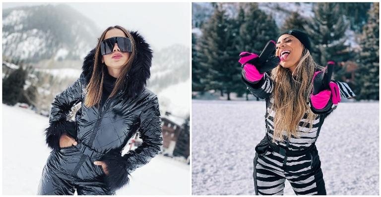 Anitta e Lexa em Aspen - Reprodução/Instagram