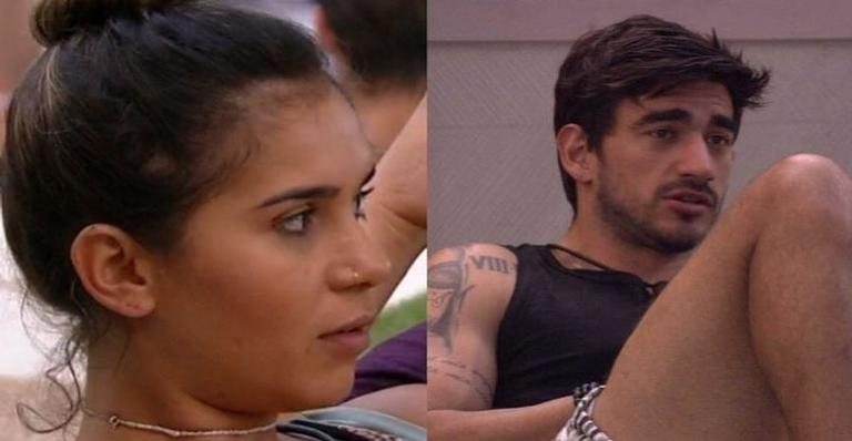 Guilherme e Giselly se desentendem em reality. - Divulgação/ TV Globo