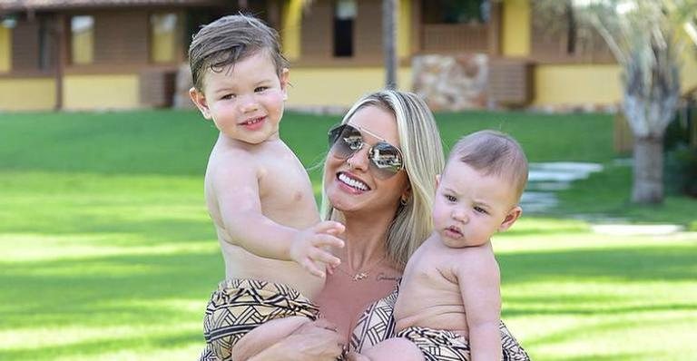 Andressa Suita se diverte com os filhos - Instagram