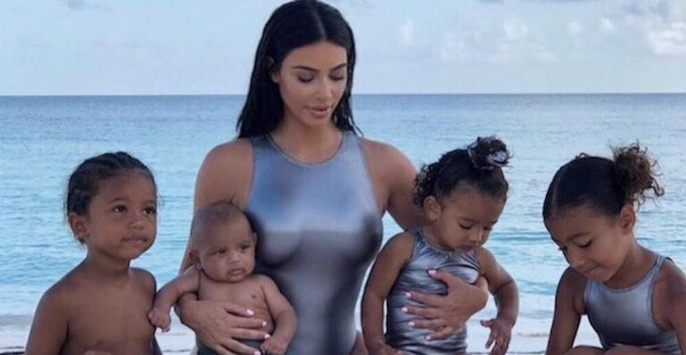 Kim Kardashian curte férias ao lado dos filhos nas Bahamas - Foto/Instagram