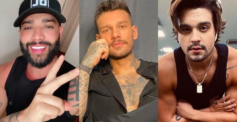 Gusttavo Lima, Lucas Lucco e Luan Santana surgem irreconhecíveis em foto antiga - Reprodução/Instagram