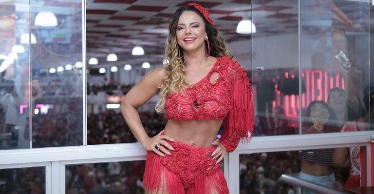 Viviane Araújo em ensaio do Salgueiro - Alex Nunes/Divulgação