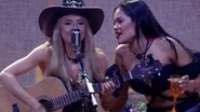 Gabi e Flay agitam a festa e cantam juntas - Reprodução/TV Globo