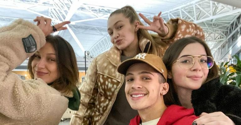 João Guilherme e Jade Picon tietam Bella e Gigi Hadid - Instagram