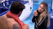 Gabi e Guilherme durante conversa na cozinha - Foto/Reprodução