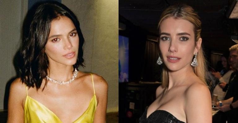 Bruna Marquezine estrela campanha ao lado de Emma Roberts - Instagram/Getty Images