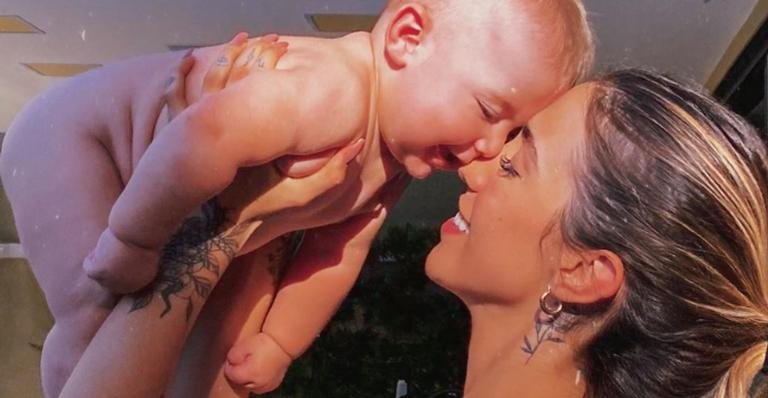 Filho de Gabi Brandt completa oito meses e explode fofurômetro na web - Instagram