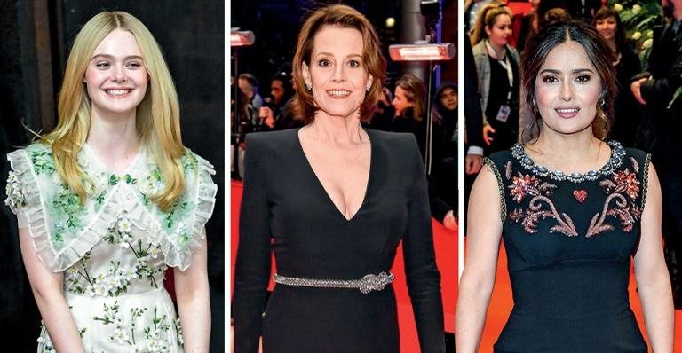 Elle Fanning, Sigourney Weaver e Salma Hayek - Getty Images