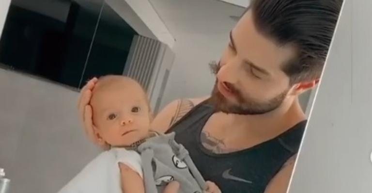 Alok celebra 2 meses de Ravi com evolução da gravidez - Reprodução/Instagram