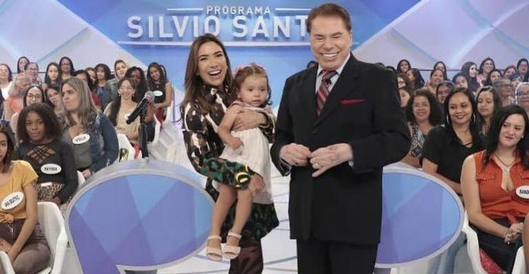 Patricia Abravanel com Jane no programa de Silvio Santos - Reprodução/Instagram