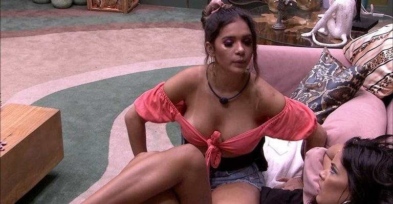 Gizelly critica comportamento de Flayslane no BBB20 - Reprodução/Globo