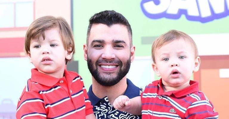 Gusttavo Lima se diverte com reação do filho ao comer jiló - Reprodução/Instagram